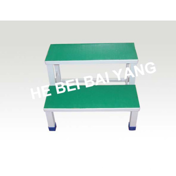 D-34 Plastic-Sprayed Two Layers Foot Stool for Hospital Use